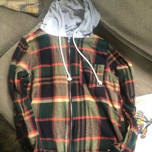 BKE hooded flannel